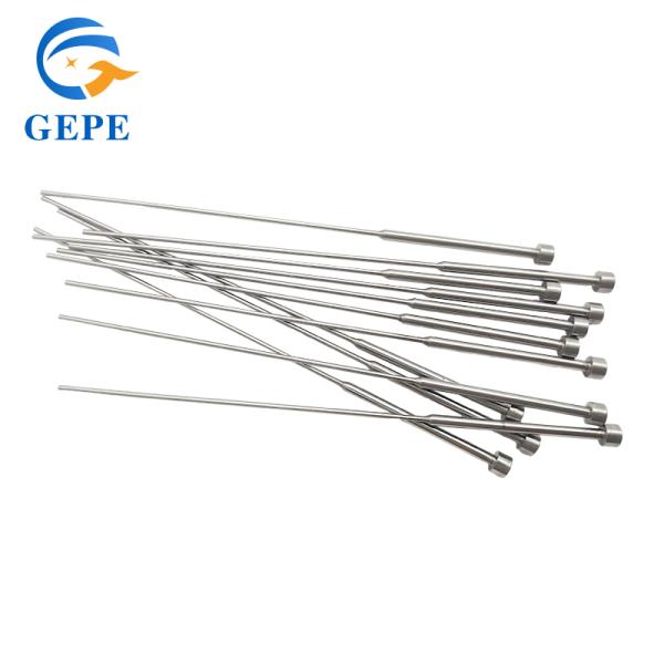 Precision Mold Ejector Pin Double Section / Straight Ejector Pin High Temperature Resistant