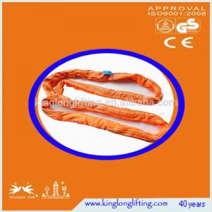 Cheap Polyster Lifting Chain Slings  Orange Color Customized Round Shape for sale