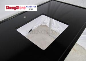Cheap Black Color Clear Epoxy Resin Countertops One Hole 1500*700 Mm Size for sale