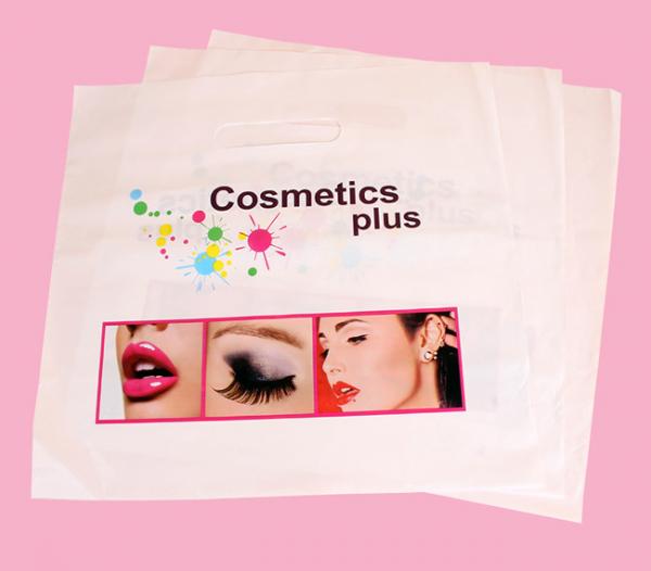 Quality custom printed eco LDPE plastic shopping cosmetic bags wholesale production wholesale