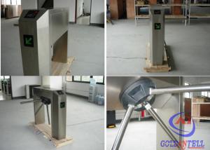 Cheap Biometric function rolling gate tripod turnstile with counter in rustproof stainless steel for sale