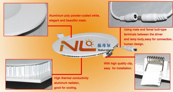 8-18w round led panel light
