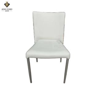 PU Leather Dining Room Chairs With Metal Legs Home Furniture