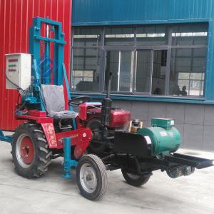 trailer type borehole well drilling rig machine chinese powerful  trailer mounted water well drilling rig