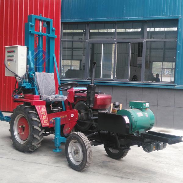 Quality trailer type borehole well drilling rig machine chinese powerful  trailer mounted water well drilling rig wholesale