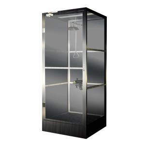 Buy cheap Enclosed Emergency Shower With Eye Wash Organic Glass And Stainless Steel from wholesalers