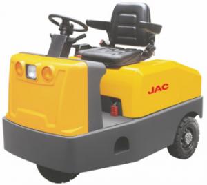 Cheap Battery Operated  4 Wheel Platform Truck , Airport Tow Tractor High Range Steering Design for sale
