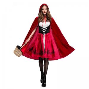 China Little Red Riding Hood Party Costumes For Adults Women Cosplay Halloween Costume on sale