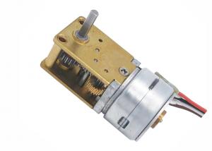 China Customized Shaft Micro Stepper Motor 18 Degree Diameter 15mm With Worm Gear Box on sale