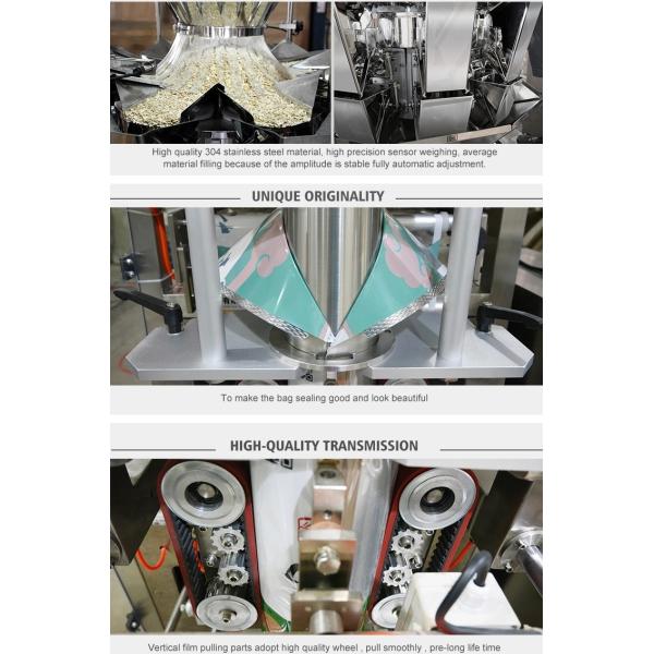 Automatic Snack Food Packaging Machine With Multihead Weigher