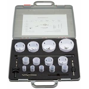 Cheap Bi-Metal Hole Saw Kit 18pc with ABS Case for Metal Cutting for sale