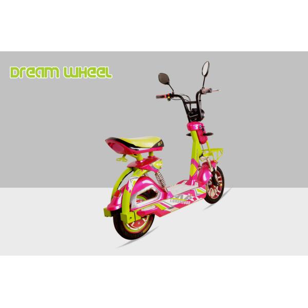 14 Inch Wheel Pedal Assist Electric Bike , Steel Pedal Assist Fat Bike 32km/h