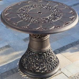 Modern Design Cast Iron Outdoor Garden Round Table with 5 Years Frame