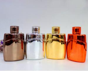 Wholesale Fancy UV Color Glass Perfume Bottle With UV Cap Glass Refill Empty Perfume Atomizer Spray hot stock