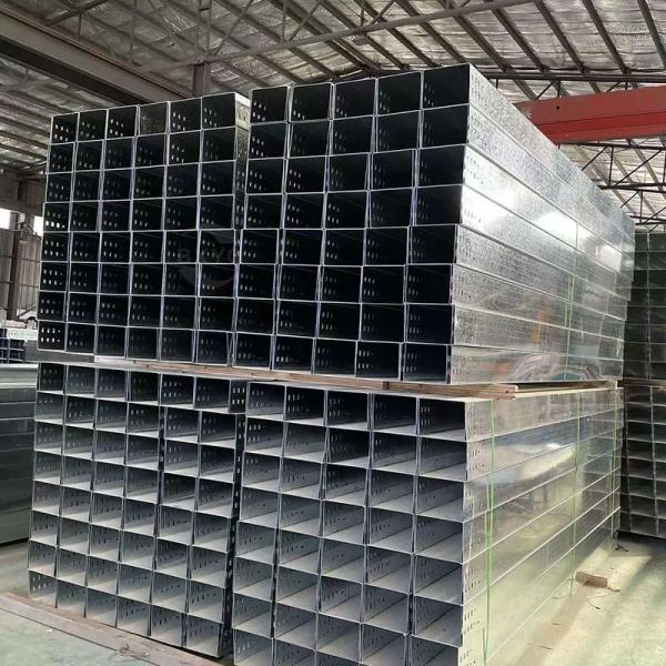 Galvanized Wall Mounted Trough Cable Tray with Customizable Height