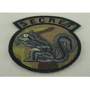 Cheap Cotton Thread Embroidery Patches For Clothes , Military Emblem Badge for sale