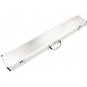 Cheap Aluminum Cue Case For TWO Centre Jointed Cues Silver for sale