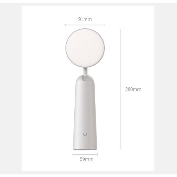 Modern Minimalist Table Lamp Three Color Stepless Dimming USB Charging Table Lamp LED Touch Switch