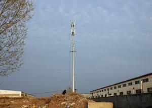 China Hot Dip Galvanization Tapered Monopole Antenna Tower , 45m Octagonal Tapered Steel Structure Tower on sale
