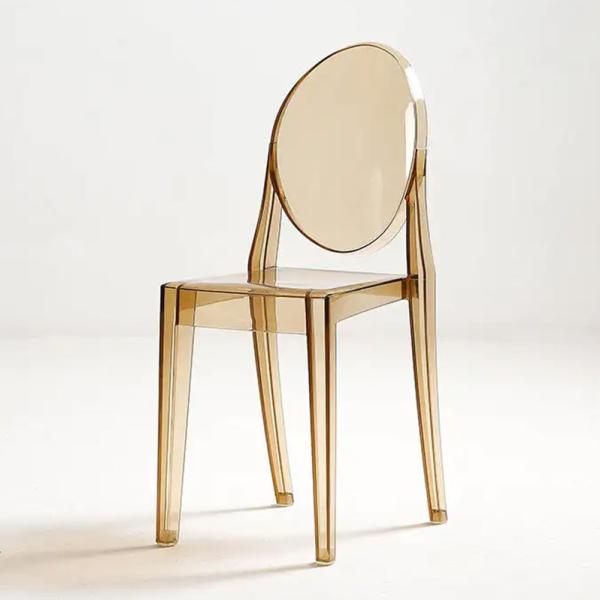Armless Round Back Clear Chiavari Chairs Polypropylene Acrylic Chiavari Chairs Wholesale