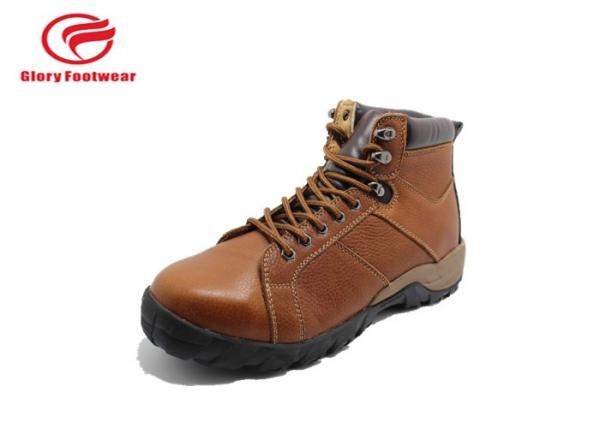 Quality Waterproof Woodland  Leather Safety Trainers Men With Meatal Toe Cap Slip Resistant wholesale