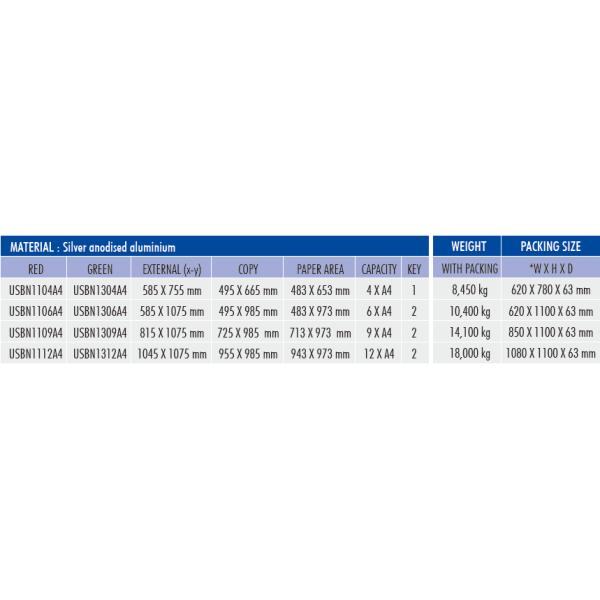 Anodized Silver 45mm ODM A0 Lockable Poster Frame