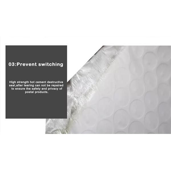 Laser Printing Poly Bubble Mailers , Bubble Packaging Envelopes For Clothing