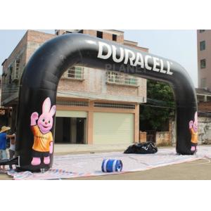 China Custom Design Inflatable Finish Line Arch Rental Black Color 2 Years Warranty on sale