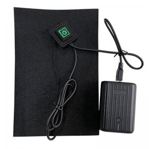 Cheap USB Silicone Button Battery Electric Heating Pad 7.4V Smart Heating Pad 14*21CM for sale