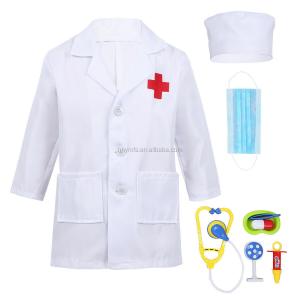 Cheap Halloween Kids Doctor Costume White Nurse Uniform Dress Costume Kids for sale