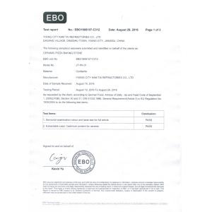 Yixing City Kam Tai Refractories Co.,ltd Certifications