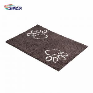 China 24X36 Door Carpet Mats 1000GSM Chocolate Chenille TPR Waterproof Rubber 15mm Entrance Rugs Outdoor on sale