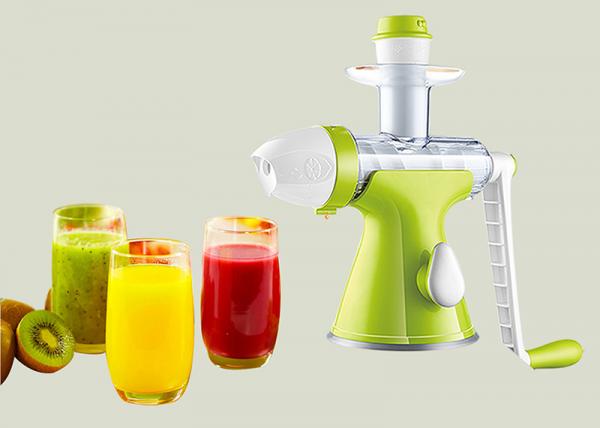 Quality Mini Manual Juice Maker Hand Compact Slow Juicer 65mm Feeding Chute Low Juicing Speed wholesale