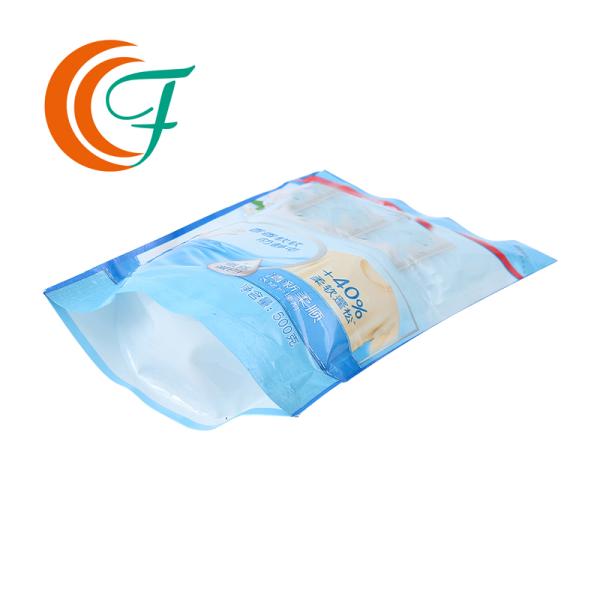 Anti Static PET PE Stand Up Pouch For Laundry Detergent Powder Customized Plastic Bags