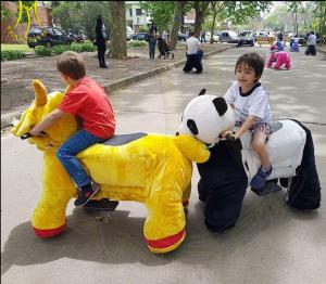 Cheap Hansel amusement park outdoor baby ride on plush animals for sale for sale