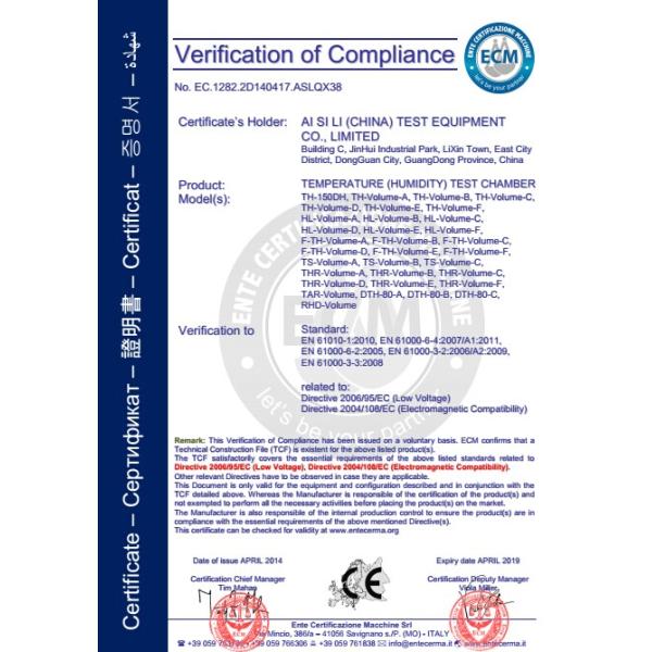 Temperature Humidity Chamber with Programmable Controller -40~150Deg C 20%~98% RH