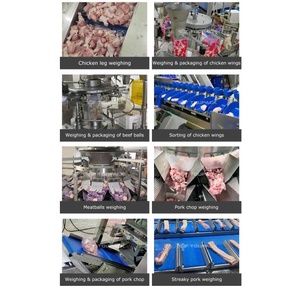 Automatic Premade Fried Chicken Wings Rice Cake Wrapping Machine Dumplings Popcorn Chicken Packing Machine