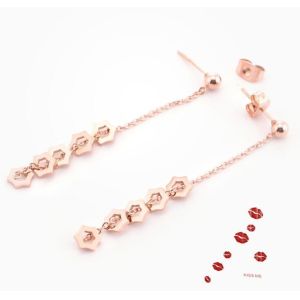 Buy cheap Tassel Earrings for Women Rose Gold Color Plating Stainless Steel Earrings from wholesalers