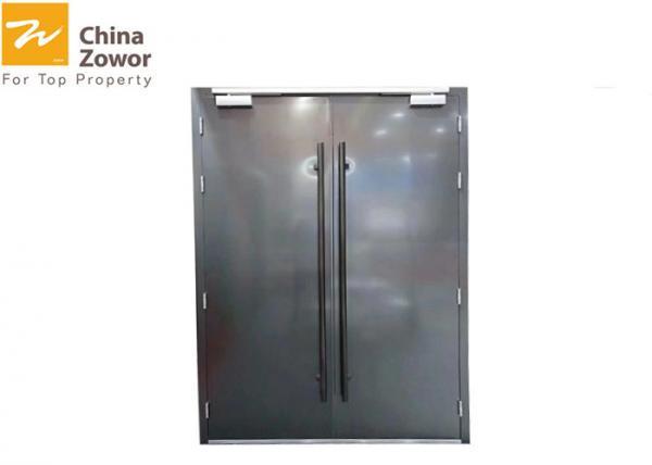Quality Customized Size Gray Fireproof Entry Doors Strong Temperature Resistant wholesale