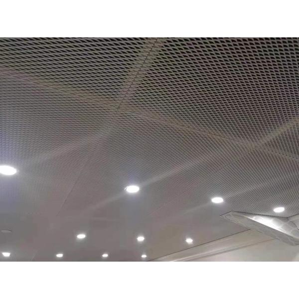 Diamond Aluminum Mesh Ceiling Panel Welding Frame Wire Mesh Ceiling Tiles