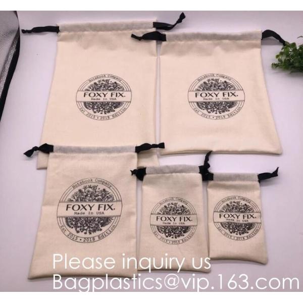 Natural Beige Thick Canvas Drawstring Pouches Produce Bags Muslin Bags Gift Bags Sacks Sachet Bags for Jewelry Candy Fav