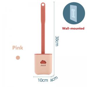 China 38x10x4cm Silicon Toilet Brush And Holder Modern For Hotel on sale