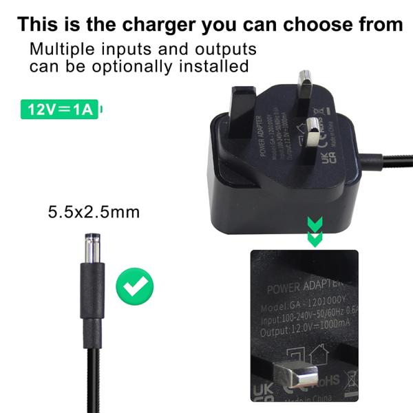12V 1.5A UK Power Supply Adapter with ROHS Certificate