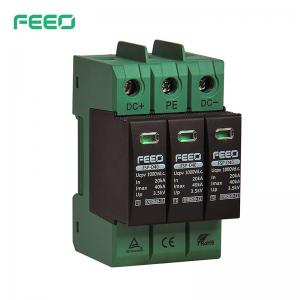 China Black FSP-D40 Type 2 Surge Arrester DC In PV System Fire Insulated on sale