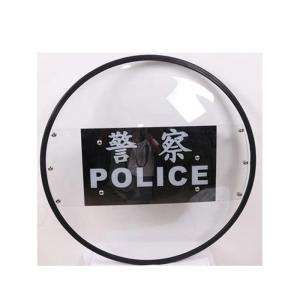 Cheap Plastic Safe Anti Riot Shield Anti Riot Equipment For Police Round Shape for sale