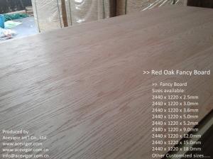 Red Oak Fancy Plywood 1220 x 2440mm