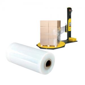 Cheap 25 Micron Stretch Wrapping Film Hand Use LLDPE Stretch Film Roll for sale
