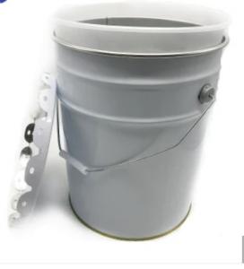 China Conical 5 Gallon Open Head Steel Pail With PE Drum Liners 0.32-0.42mm on sale