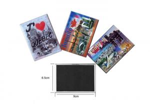 China Tinplate Souvenir Fridge Magnet 90 X 65mm Promotional Tourist Gift For Decoration on sale