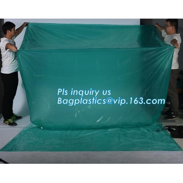 PE Moisture Proof Plastic Pallet Cover, POLYETHYLENE SHRINK PALLET COVERS, Europallet 80x120x250 cm, bagplastics, bageas